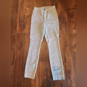 Hollister Ultra High Rise Pinstriped Pant Off White/Khaki Size Small | NWOT